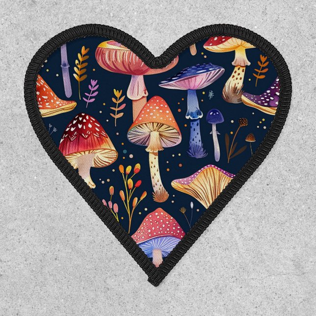 Mushroom Embroidered Patch (Front)
