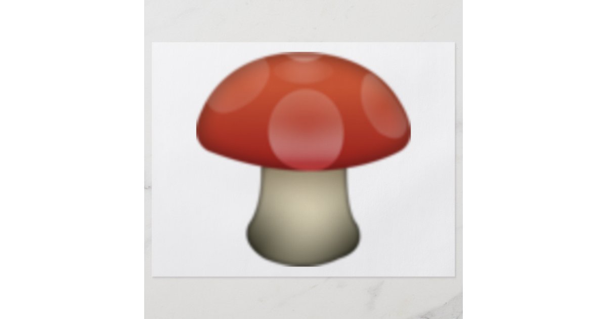 Mushroom Emoji Flyer