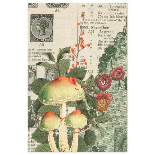 Mushroom Ephemera Design Series 11 Tissue Paper