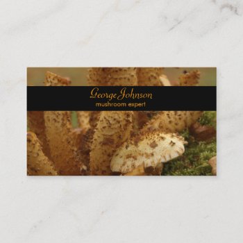 Mushroom Expert Business Card by GetArtFACTORY at Zazzle