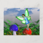 Mushroom Fairy Postcard at Zazzle
