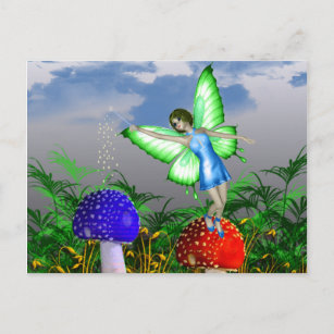 Mushroom Fairy Postcard