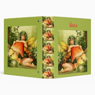 Mushroom fairy Thunder_Cove 3 Ring Binder