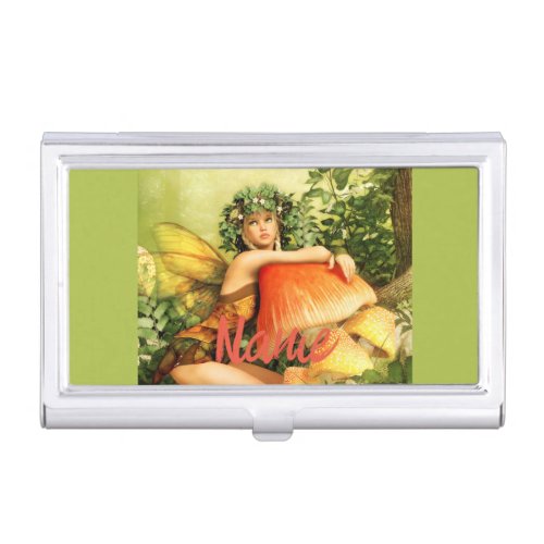 Mushroom fairy Thunder_Cove  Business Card Case