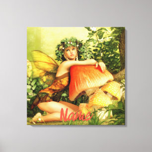 Mushroom fairy Thunder_Cove  Canvas Print