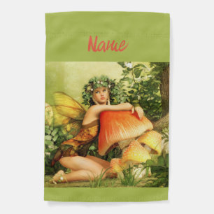 Mushroom fairy Thunder_Cove Garden Flag