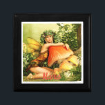 Mushroom fairy Thunder_Cove Gift Box<br><div class="desc">Blue-eyed blonde fairy hugging a big amanita mushroom to customize with your own greeting,  name,  message,  etc</div>