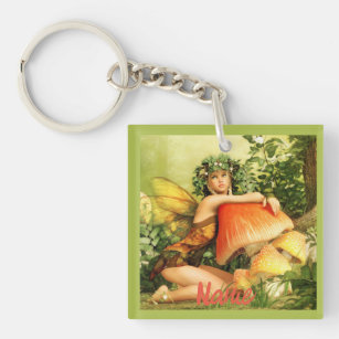 Mushroom fairy Thunder_Cove Keychain