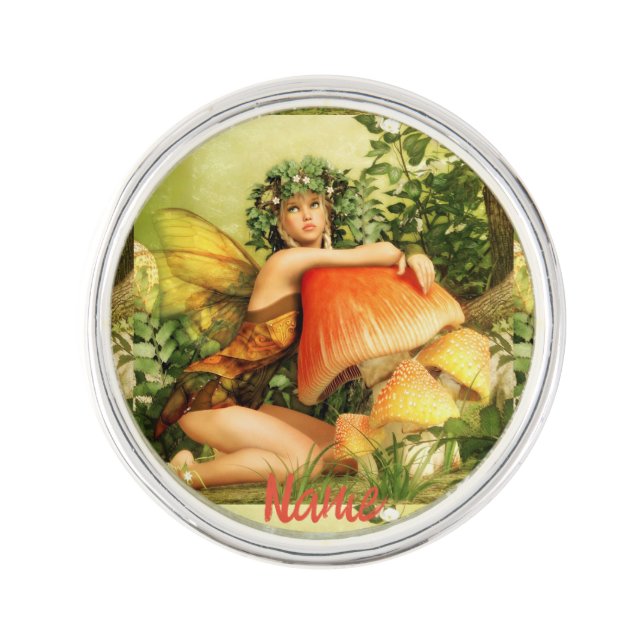 Mushroom fairy Thunder_Cove Lapel Pin (Front)
