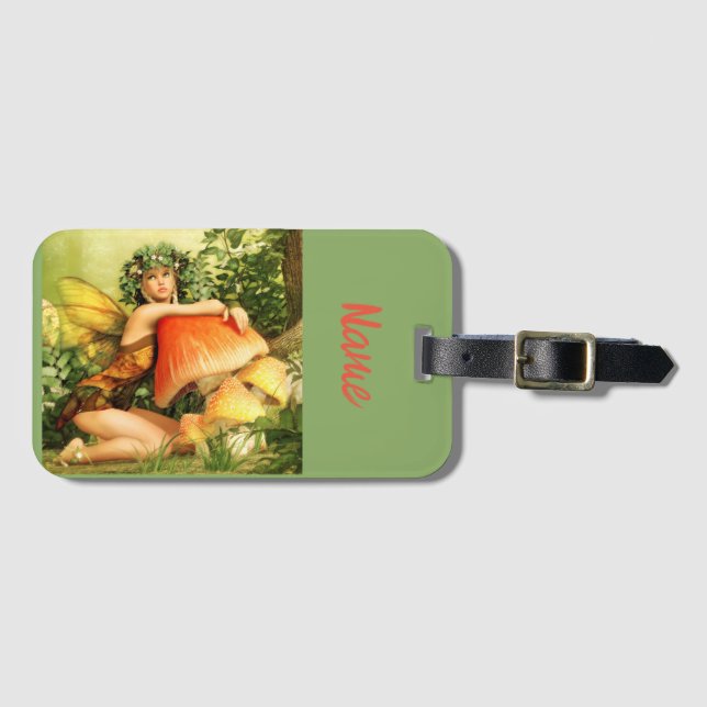 Mushroom fairy Thunder_Cove  Luggage Tag (Front Horizontal)