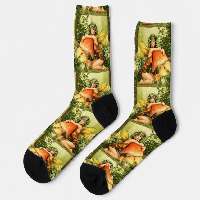Mushroom fairy Thunder_Cove Socks (Left)
