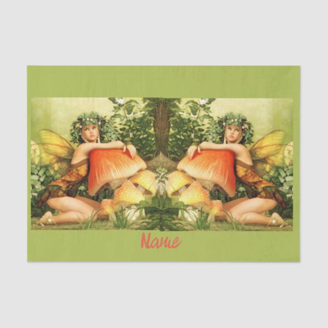 Mushroom fairy Thunder_Cove Tissue Paper (Front)