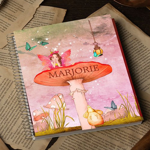 Mushroom Fantasy Fairy School  Notebook