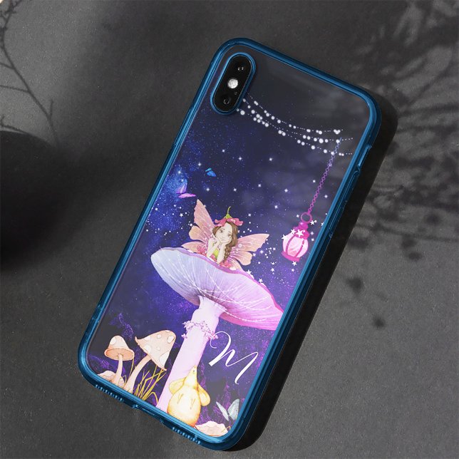 Mushroom Fantasy Monogram Magical Fairy  Case-Mate iPhone Case (Creator Uploaded)