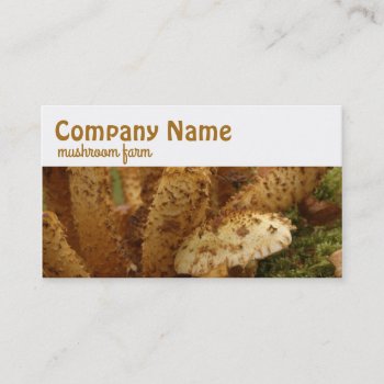 Mushroom Farm Buying Points Business Card by GetArtFACTORY at Zazzle