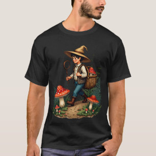 Mushroom Foraging Plant Parent Nature Lover Botani T-Shirt