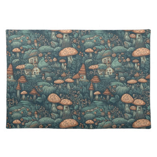 Mushroom Forest Cloth Placemat