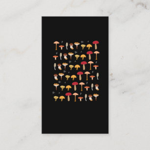 mushroom forest fly agaric collector poisonous business card