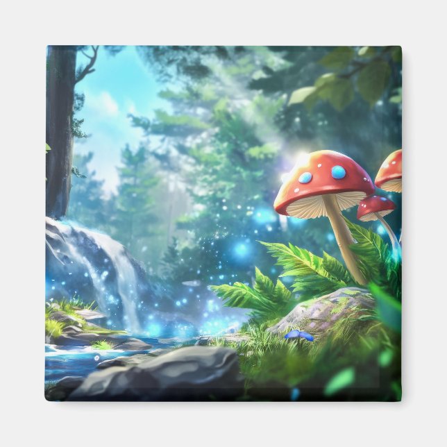 Mushroom Forest Magnet (Front)