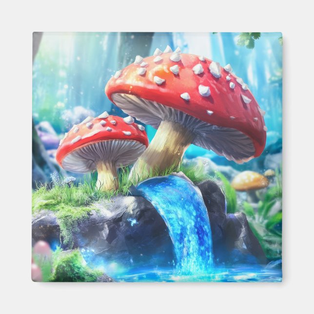 Mushroom Forest Magnet (Front)
