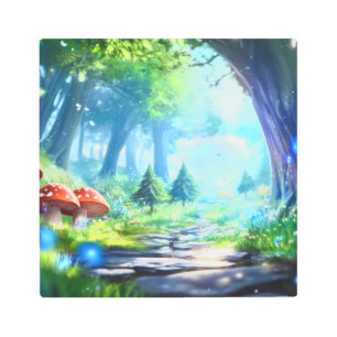 Mushroom Forest  Metal Print