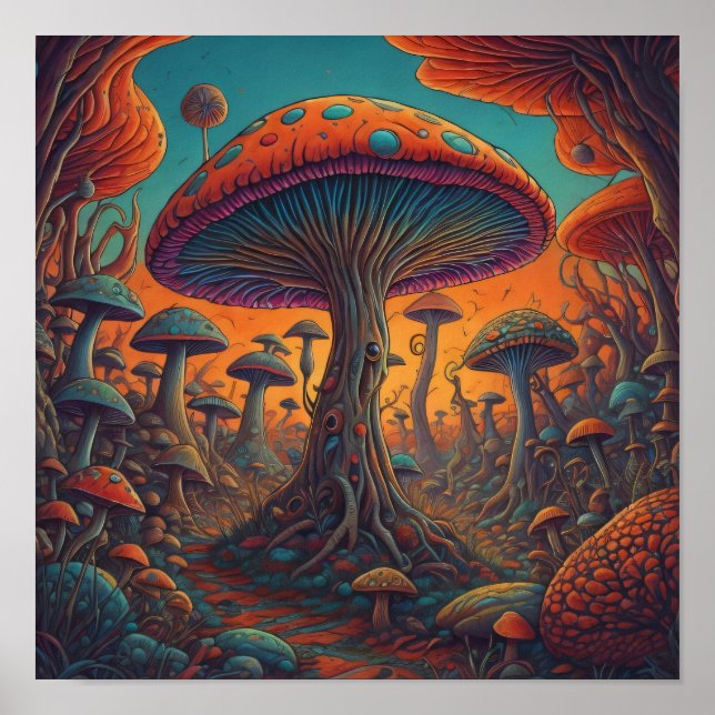 Mushroom Forest Poster (Front)