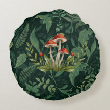 Mushroom Forest Sherpa Fleece Blanket | Botanical