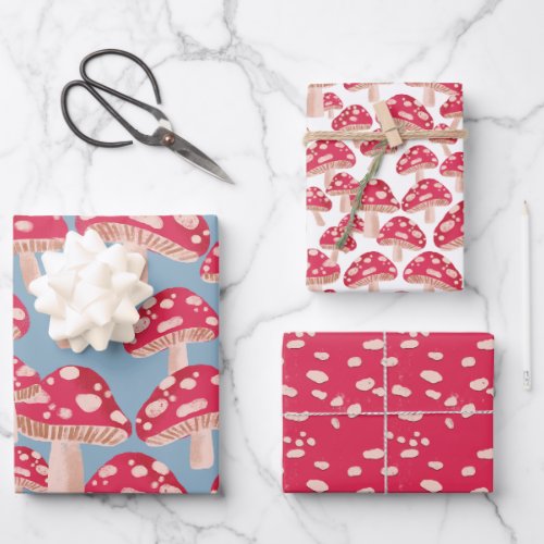 Mushroom Forest Wrapping Paper Set