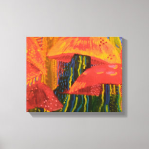 Mushroom Forrest Canvas Print