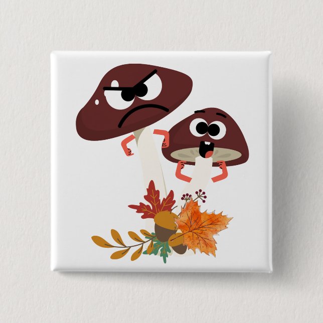 MUSHROOM FRIENDS BUTTON (Front)