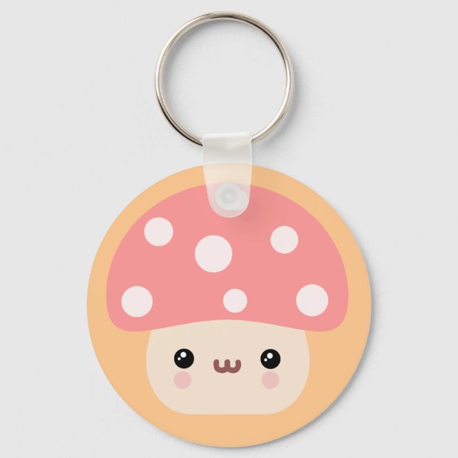 Mushroom Friends Keychain (Front)