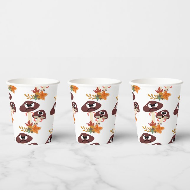 MUSHROOM FRIENDS  PAPER CUPS (Multi)