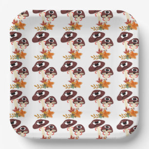 MUSHROOM FRIENDS PAPER PLATES