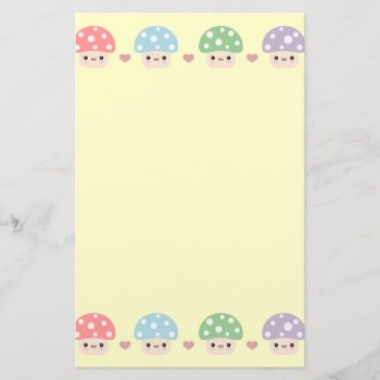 Mushroom Friends Stationery by Middlemind at Zazzle