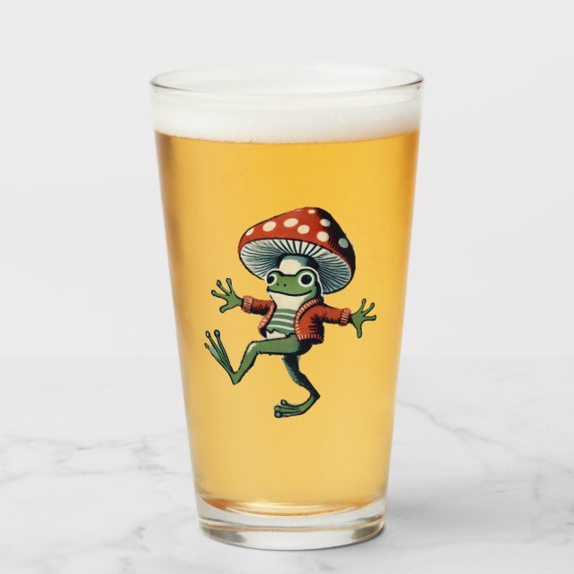 Mushroom Frog                                      Glass (Front Filled)
