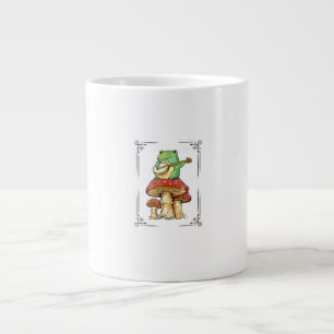 Mushroom Frog Goblincore Mycology Artistic Design Giant Coffee Mug