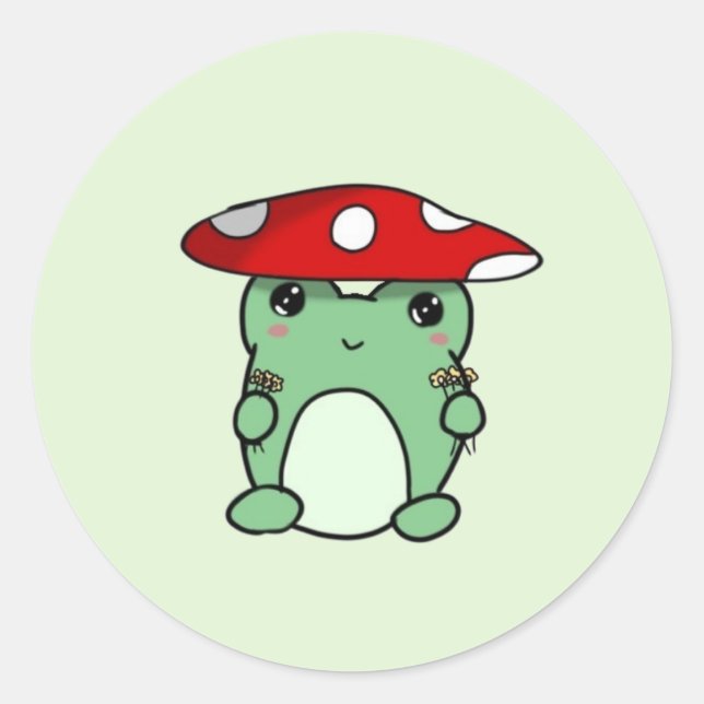 Mushroom Froggy Stickers (Front)
