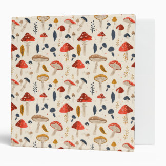 Mushroom Fungi 3 Ring Binder