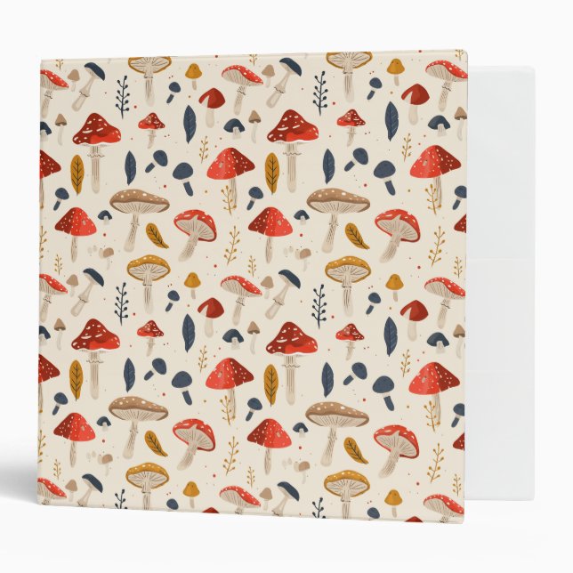 Mushroom Fungi 3 Ring Binder (Front/Inside)