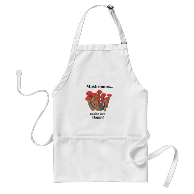 Mushroom Fungi Red Mushrooms  Adult Apron (Front)