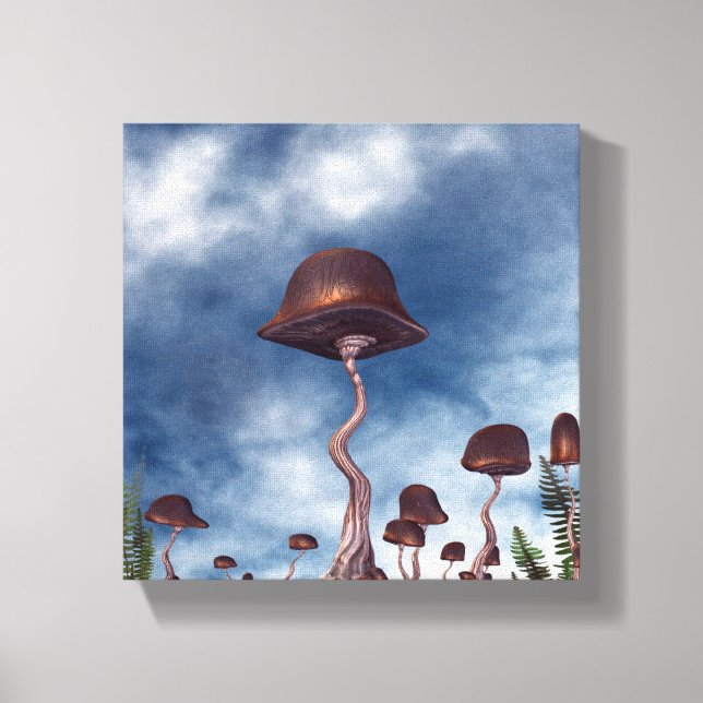 Mushroom Garden Canvas Print (Front)