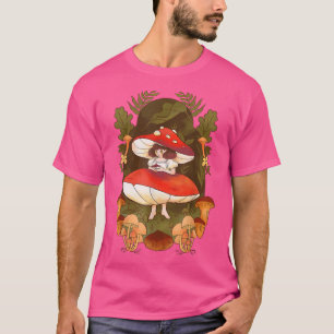 Mushroom Girl Fantasy Fairy Forest Fungi Kid Child T-Shirt