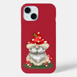 Mushroom Gnome iPhone 15 Case