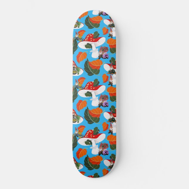 mushroom gnome skateboard (Front)