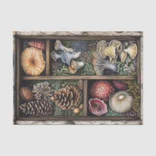 Mushroom Goblincore Witchy Nature Decoupage Tissue Paper