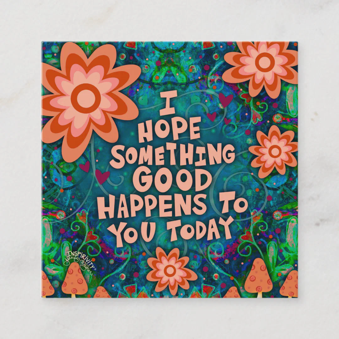 Mushroom Good Quote Kindness Card
