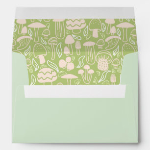 Mushroom Green Cream Envelope
