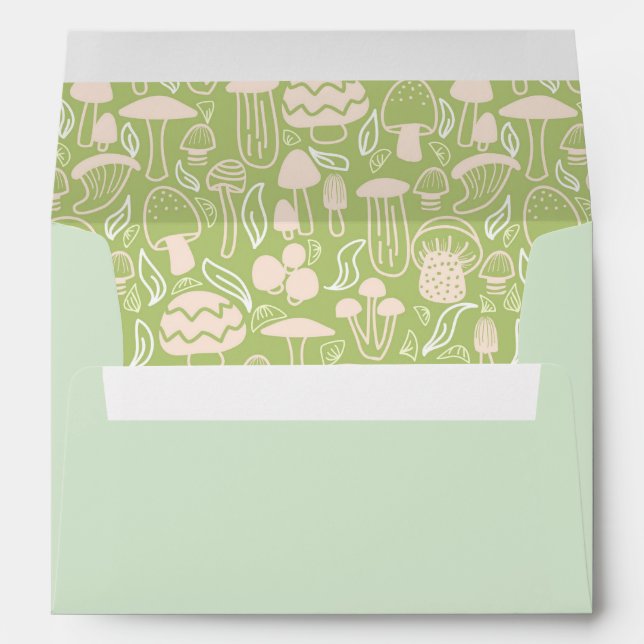 Mushroom Green Cream Envelope (Back (Bottom))