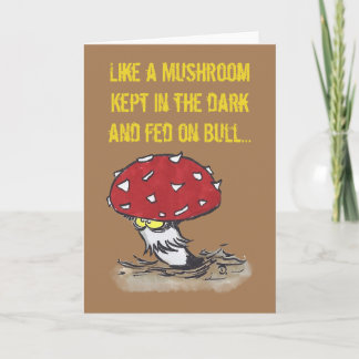 Mushroom greeting card