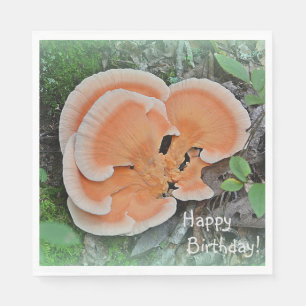 Mushroom Happy Birthday Napkins